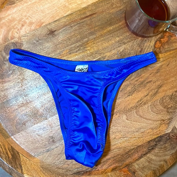 Skinzwear Swim Skinzwear Mens Brazilian Back Swim Blue Size Medium
